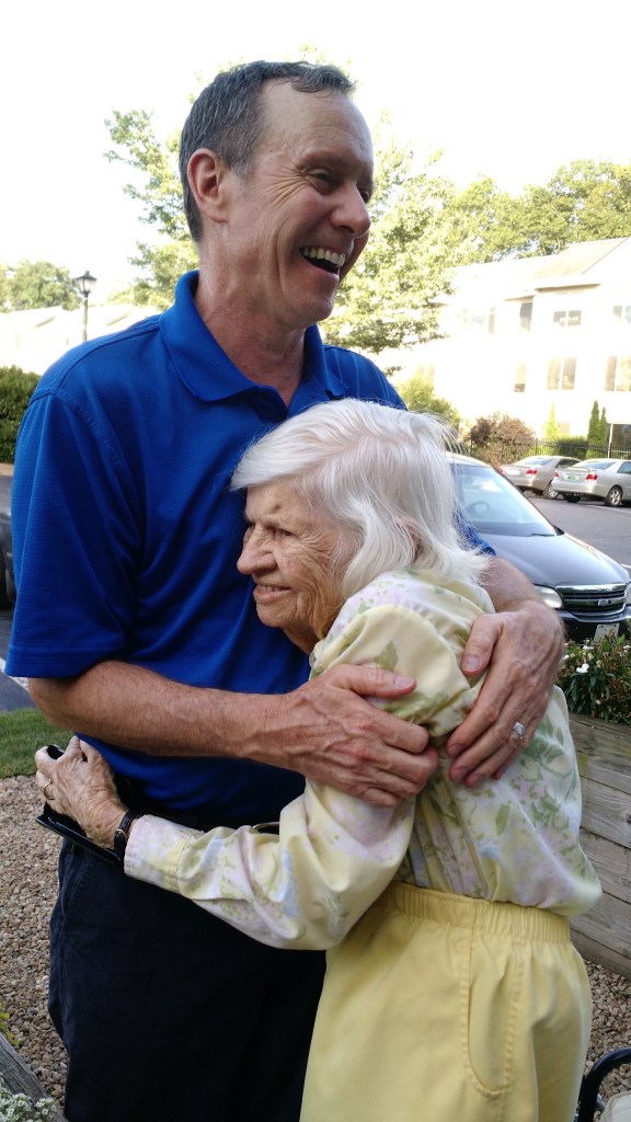 Mom Hug Betty and Steve 2015